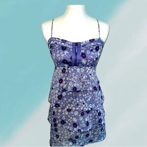 American Eagle Outfitters Floral Chiffon Ruffle Dress